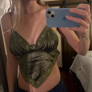 Nasty gal going out top in olive green